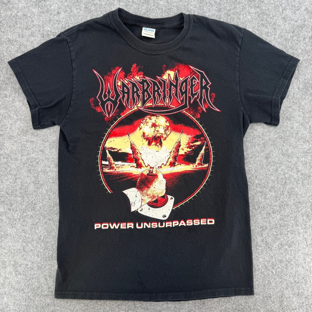 Vintage Warbringer T-Shirt Nuke the Past Metal Band Tee Mens S Black